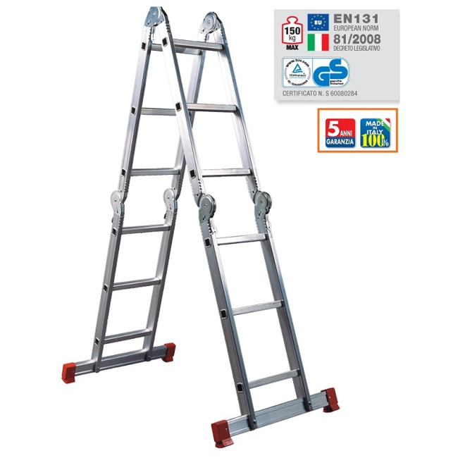 Vendita online Scala multiposizioni 3+4 gradini modello Hobby Sei